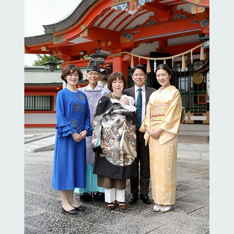 豊中稲荷神社お宮参り出張撮影
