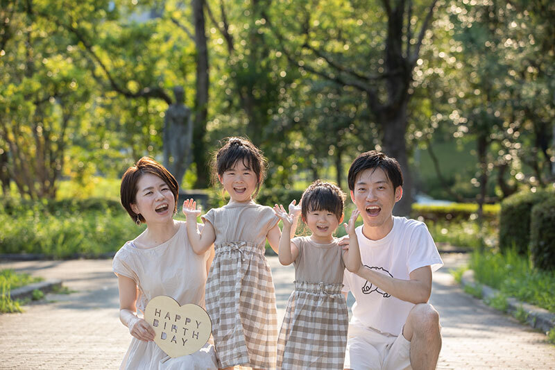 豊中市で家族写真